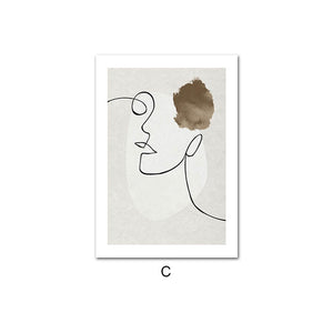Abstract Minimalist Line Drawing