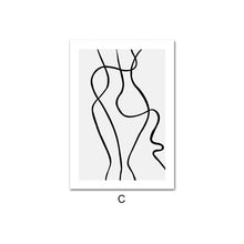 Charger l&#39;image dans la galerie, Abstract Body Shape Line Art
