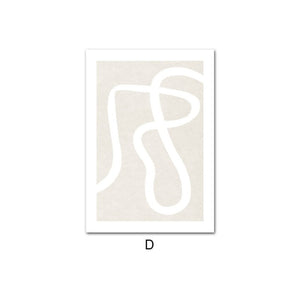 Abstract Body Shape Line Art