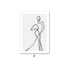 Charger l&#39;image dans la galerie, Abstract Body Shape Line Art
