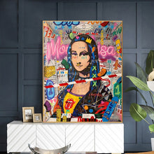 Load image into Gallery viewer, Mona Lisa Street Graffiti Art

