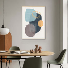 Load image into Gallery viewer, Scandinavian Multicolor Blue Green Geometric Wall Art
