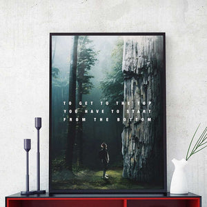 ''Reach The Summit'' Inspirational Art