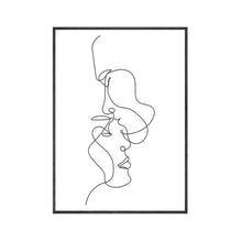 Load image into Gallery viewer, Minimalist &#39;&#39;Together Forever&#39;&#39; Line Art

