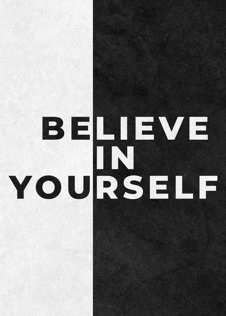 ''Believe In Yourself'' Word Art