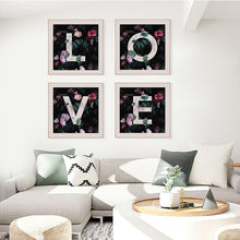 Charger l&#39;image dans la galerie, L.O.V.E Floral Canvas Art
