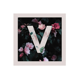 L.O.V.E Floral Canvas Art