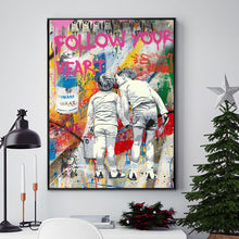 Charger l&#39;image dans la galerie, Follow Your Heart Graffiti Art
