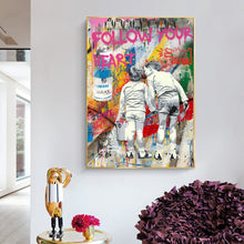 Charger l&#39;image dans la galerie, Follow Your Heart Graffiti Art
