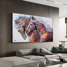 Charger l&#39;image dans la galerie, Abstract Colorful Running Horses
