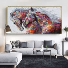 Charger l&#39;image dans la galerie, Abstract Colorful Running Horses
