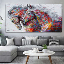 Charger l&#39;image dans la galerie, Abstract Colorful Running Horses
