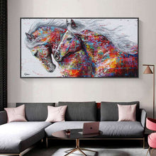Charger l&#39;image dans la galerie, Abstract Colorful Running Horses
