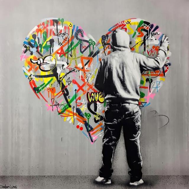 Behind The Love Graffiti Art