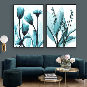 Nordic Blue Flowers