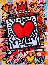 Load image into Gallery viewer, Man Holding Heart Graffiti Art
