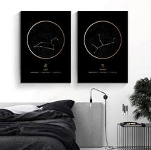 Load image into Gallery viewer, Constellation Zodiac Astronomy Wall Print
