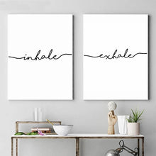 Load image into Gallery viewer, Inhale Exhale Word Art

