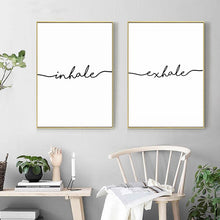 Load image into Gallery viewer, Inhale Exhale Word Art
