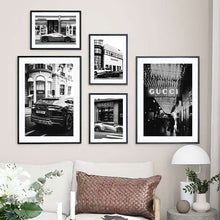 Load image into Gallery viewer, Black and White Fashion Boutique and Luxury Cars

