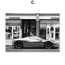 Load image into Gallery viewer, Black and White Fashion Boutique and Luxury Cars
