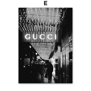 Black and White Fashion Boutique and Luxury Cars