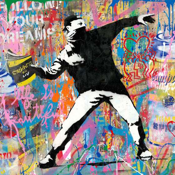 Banksy Flower Thrower