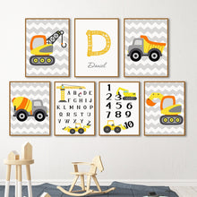 Load image into Gallery viewer, Construction Theme Nursery Wall Decor
