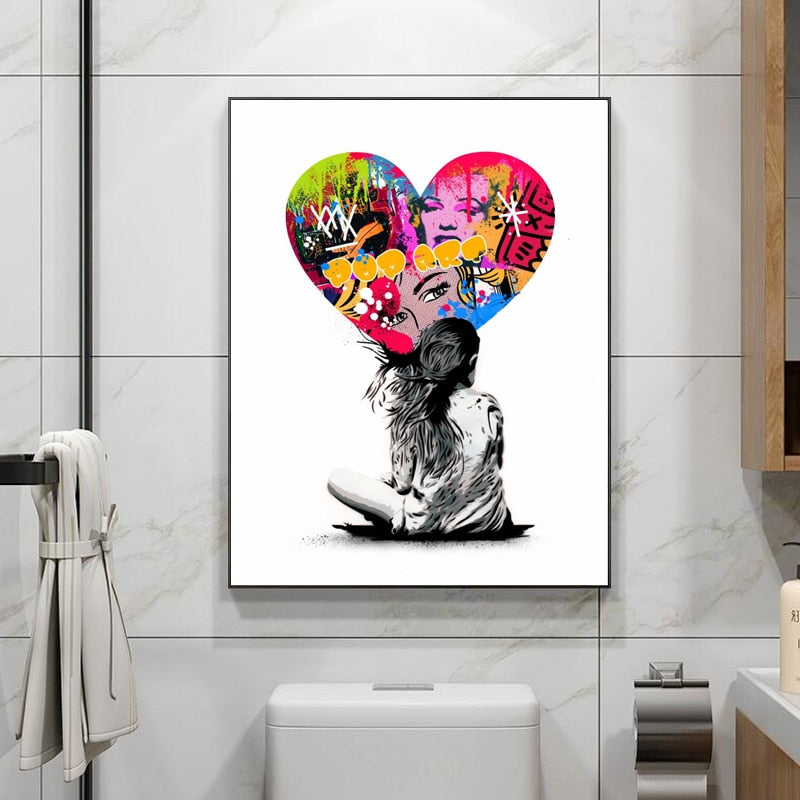 The Lovers Art Graffiti Art Canvas Pop Wall Art Street Wall 