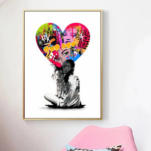 Pop Art Love Graffiti Art