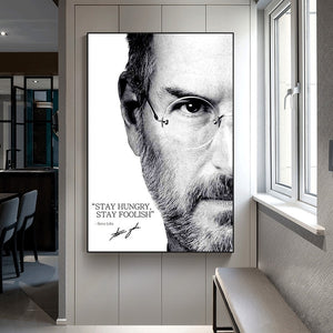 Steve Jobs - Stay Hungry Inspirational Art