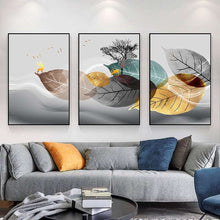 Charger l&#39;image dans la galerie, Abstract Leaves Wall Art
