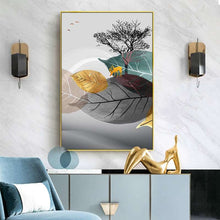 Charger l&#39;image dans la galerie, Abstract Leaves Wall Art
