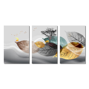 Abstract Leaves Wall Art