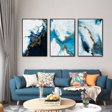 Charger l&#39;image dans la galerie, Modern Abstract Blue Sea Art
