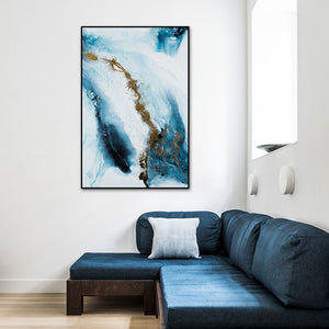 Modern Abstract Blue Sea Art