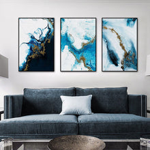 Charger l&#39;image dans la galerie, Modern Abstract Blue Sea Art
