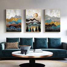 Charger l&#39;image dans la galerie, Abstract Nordic Landscape Art
