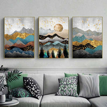 Charger l&#39;image dans la galerie, Abstract Nordic Landscape Art
