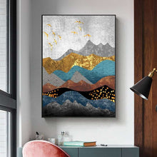 Charger l&#39;image dans la galerie, Abstract Nordic Landscape Art
