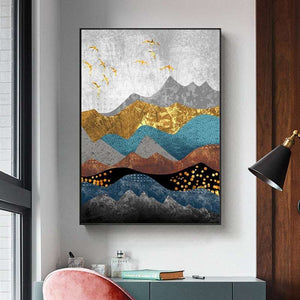 Abstract Nordic Landscape Art