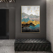 Charger l&#39;image dans la galerie, Abstract Nordic Landscape Art
