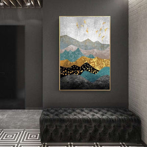 Abstract Nordic Landscape Art