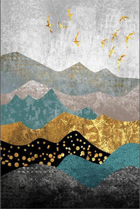 Abstract Nordic Landscape Art