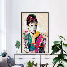 Load image into Gallery viewer, Audrey Hepburn Modern Abstract Art
