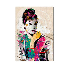Load image into Gallery viewer, Audrey Hepburn Modern Abstract Art
