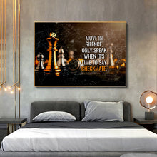 Load image into Gallery viewer, Checkmate Motivational Art
