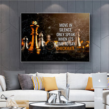 Load image into Gallery viewer, Checkmate Motivational Art
