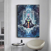 Charger l&#39;image dans la galerie, Abstract Seven Chakras Spiritual Art
