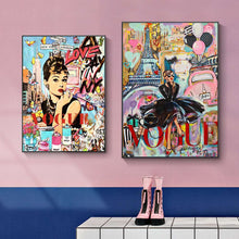Charger l&#39;image dans la galerie, Audrey Hepburn Fashion Vogue Pop Art
